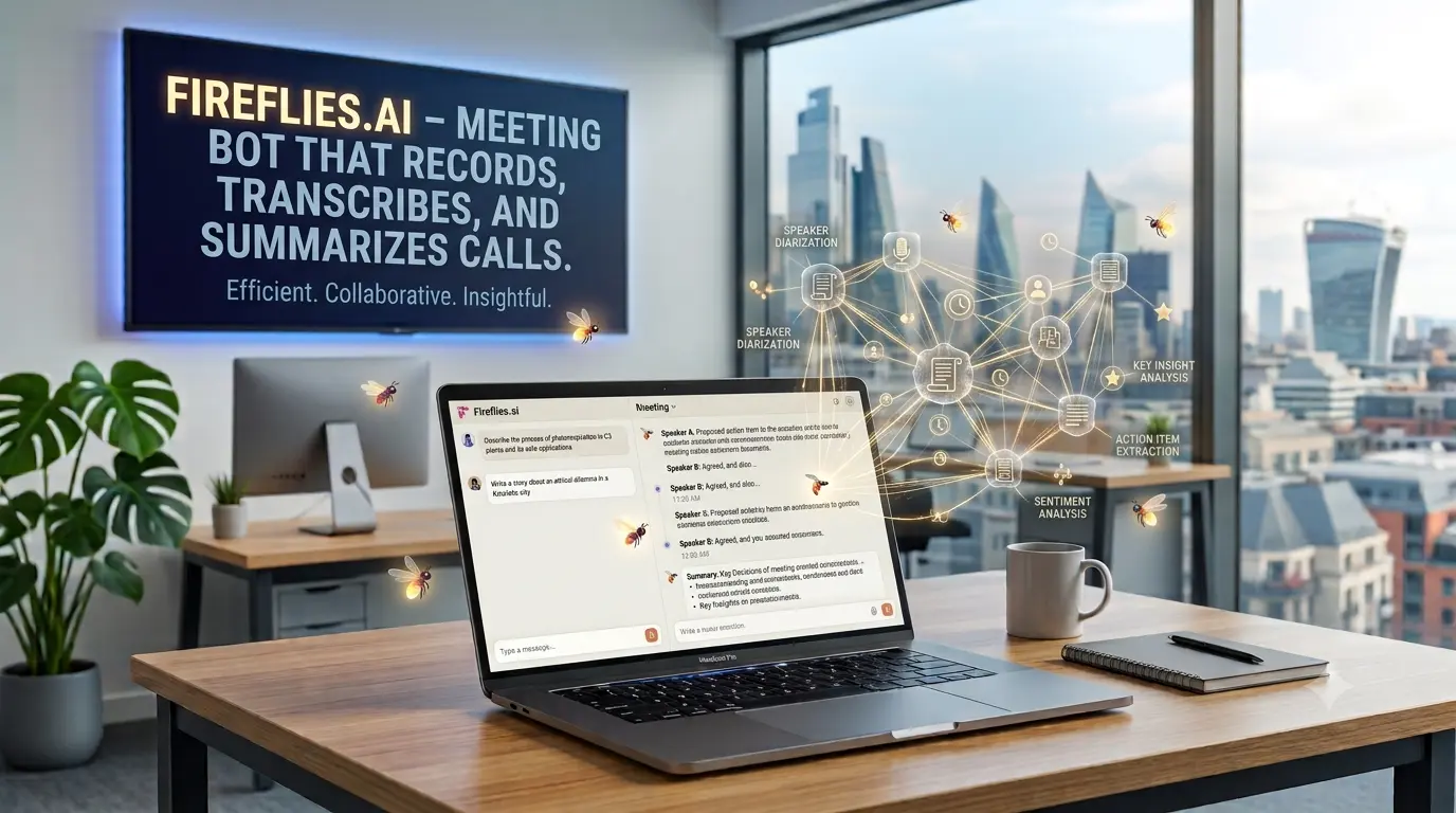 Fireflies.ai – Meeting bot that records, transcribes, and summarizes calls